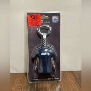 NFL Winged Seattle Seahawks Wine Bottle Opener Corkscrew Football Team Jersey
